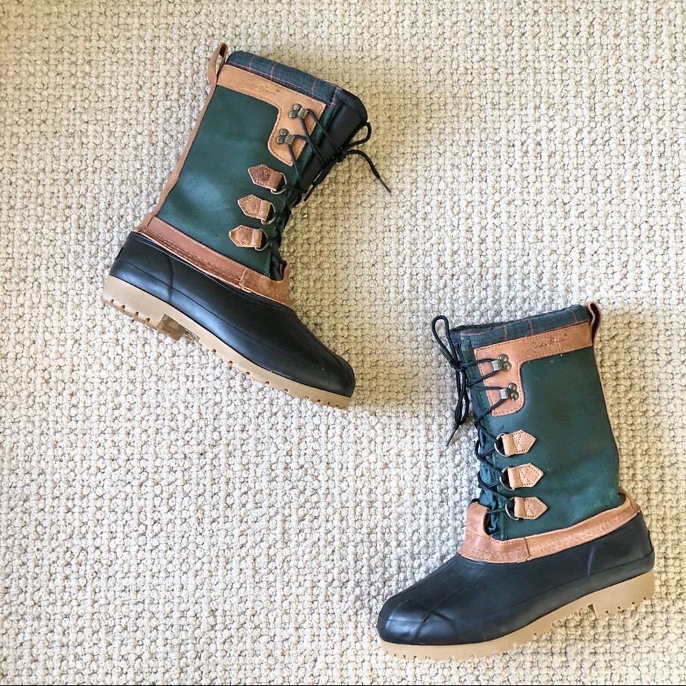 VTG Eddie Bauer Waterproof Duck Boots 9 fleece